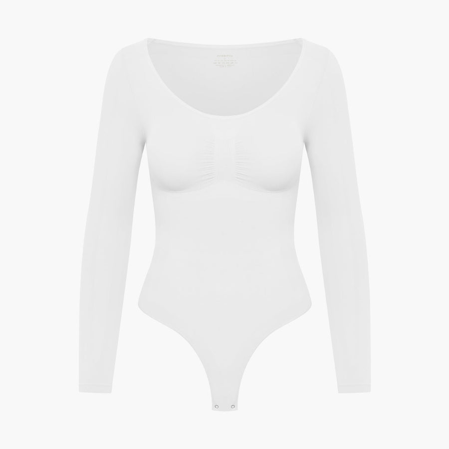 Bodysuit Sculpting Shapewear Longsleeve mit String