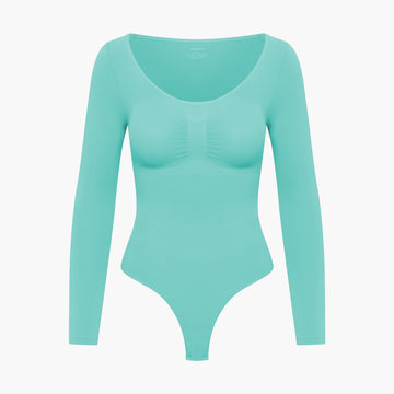 Bodysuit Sculpting Shapewear Longsleeve mit String