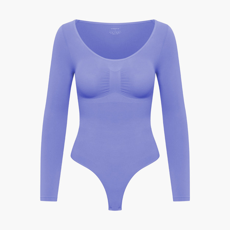 Bodysuit Sculpting Shapewear Longsleeve mit String