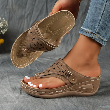 OrthoSole Unterstützender Klassiker Sandalen – Orthopädische Unterstützung und Entlastung, Komfort