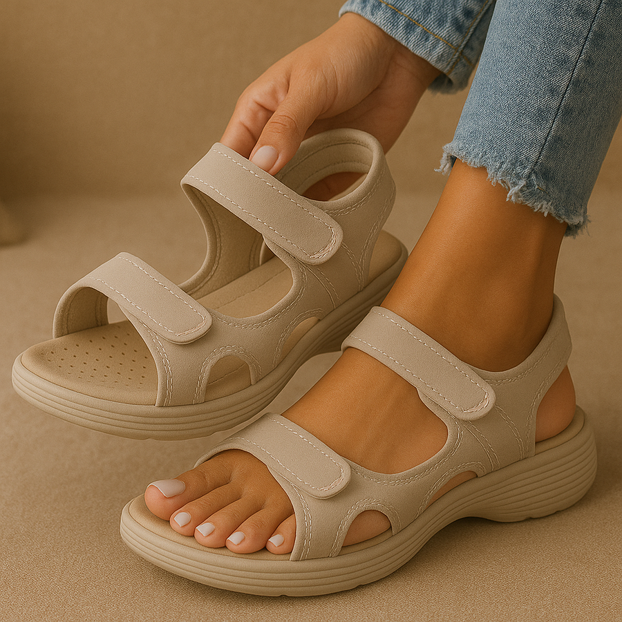 Clara Keilsandalen – Halt und Komfort für Ihre Füße – Orthopädisches Premium-Design 2025