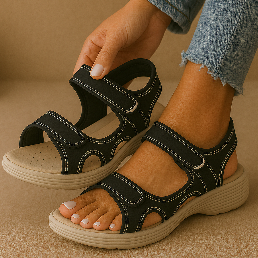 Clara Keilsandalen – Halt und Komfort für Ihre Füße – Orthopädisches Premium-Design 2025