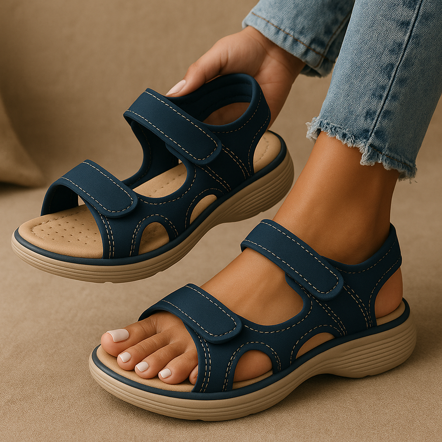 Clara Keilsandalen – Halt und Komfort für Ihre Füße – Orthopädisches Premium-Design 2025