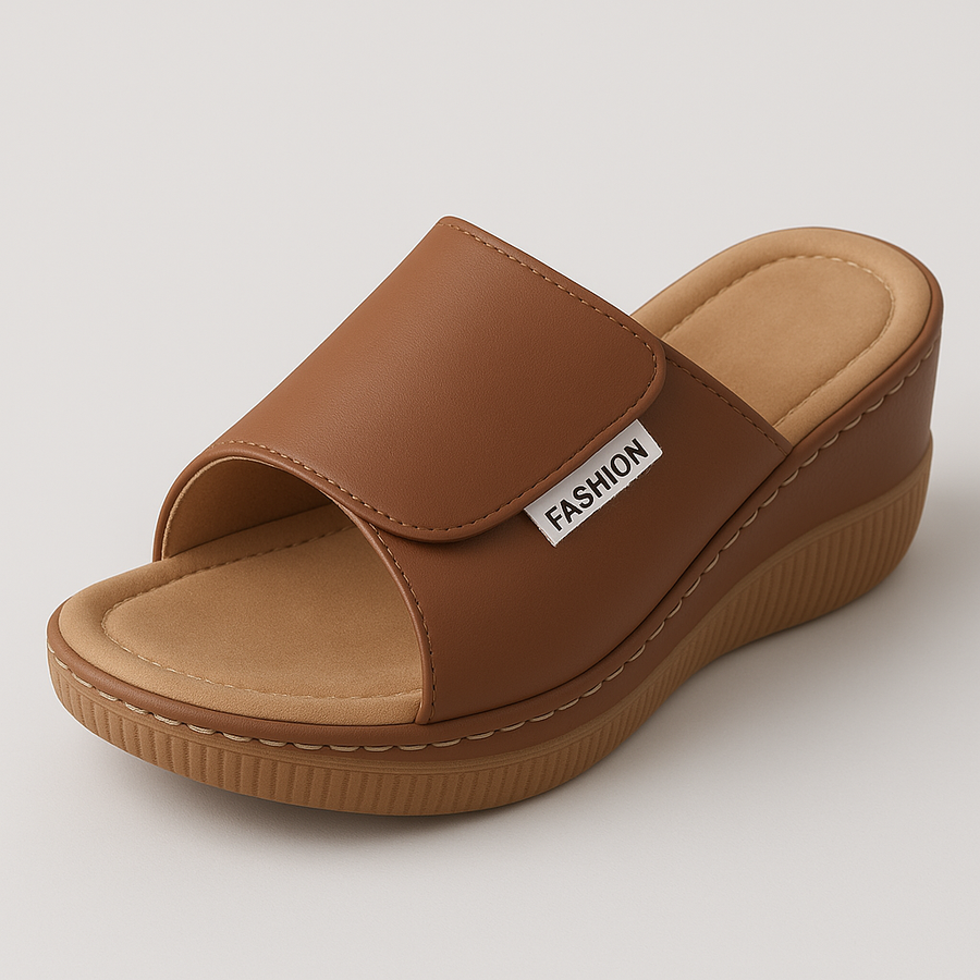 ECKA Bequeme Sandalen für Damen – Bequem, Fußgewölbeunterstützung, Dämpfung bei jedem Schritt