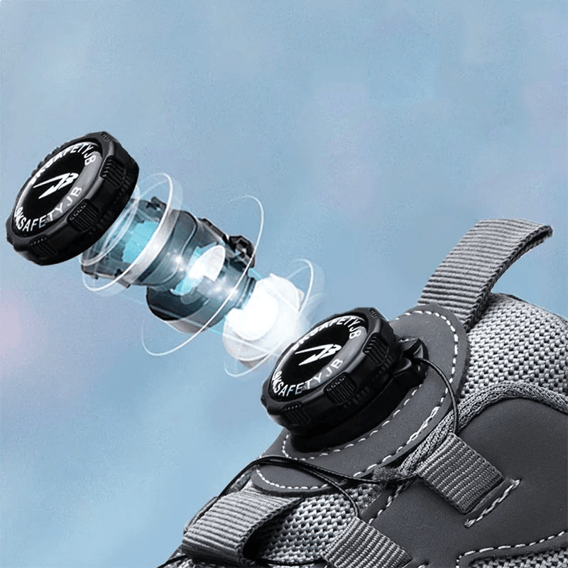 Leichte Sicherheitsschuhe – Damen & Herren Arbeitsschuhe – Ohne Schnürsenkel