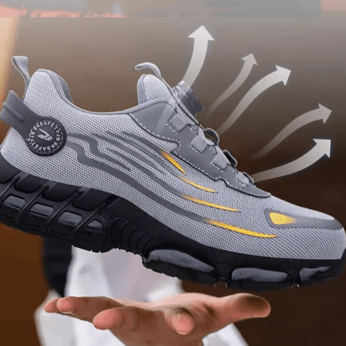 Leichte Sicherheitsschuhe – Damen & Herren Arbeitsschuhe – Ohne Schnürsenkel